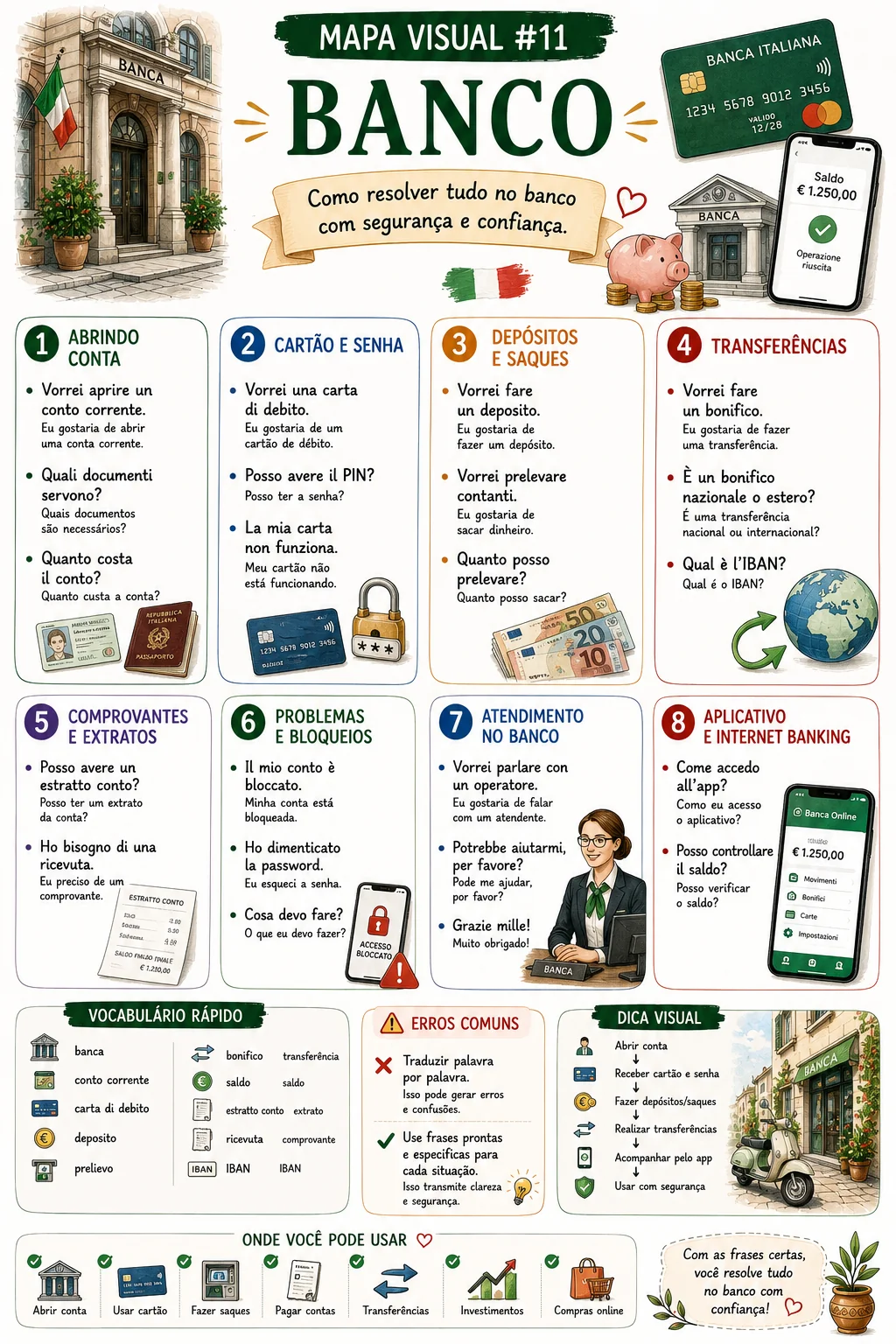Mapa visual de mercado em italiano