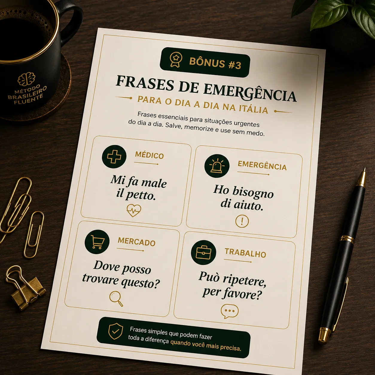 Bônus #3 — Frases de Emergência para o Dia a Dia na Itália